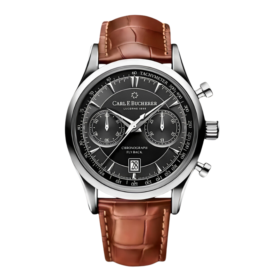 Horloge Chronograph mit Lederarmband