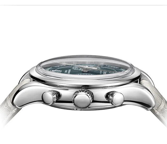 Horloge Chronograph mit Lederarmband