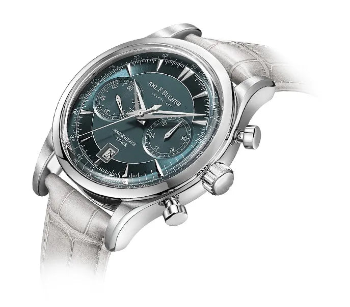 Horloge Chronograph mit Lederarmband